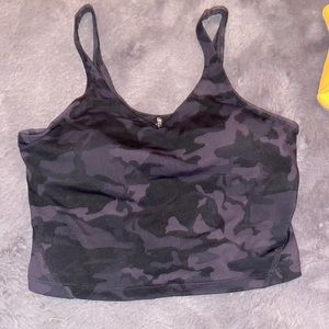exercise tank top with built in pads